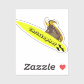 Naughty Squirrel #185 Surfing Sticker (Vel)