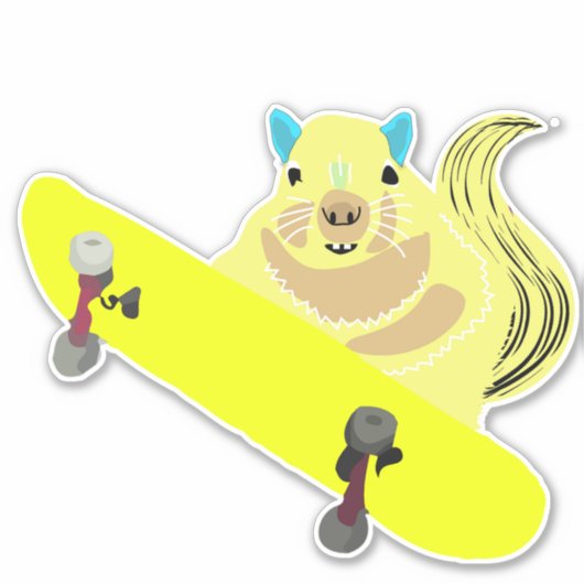 Naughty Squirrel #186 Sticker (Voorkant)