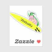 Naughty Squirrel #1978 Surfing Sticker (Vel)