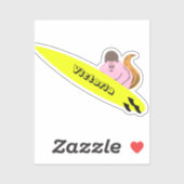 Naughty Squirrel #1994 Surfing Sticker (Vel)