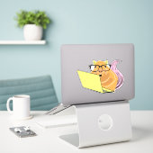 Naughty Squirrel #207 Sticker (Laptop op bureau)