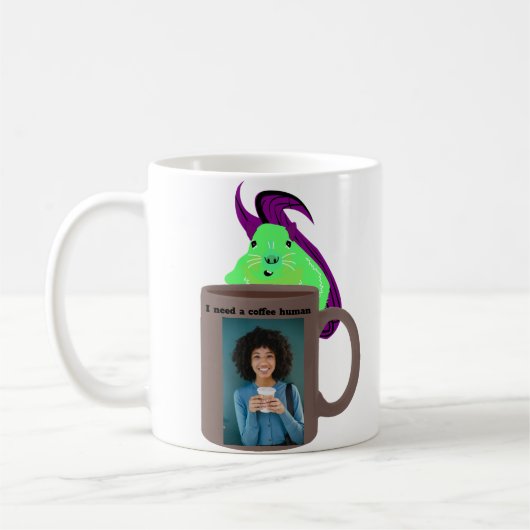 Naughty Squirrel #208 Coffee Human Koffiemok (Links)