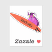Naughty Squirrel #2100 Surfing Sticker (Vel)