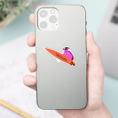 Naughty Squirrel #2100 Surfing Sticker (Telefoon)