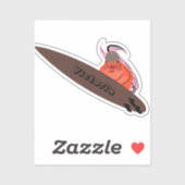 Naughty Squirrel #2110 Surfing Sticker (Vel)