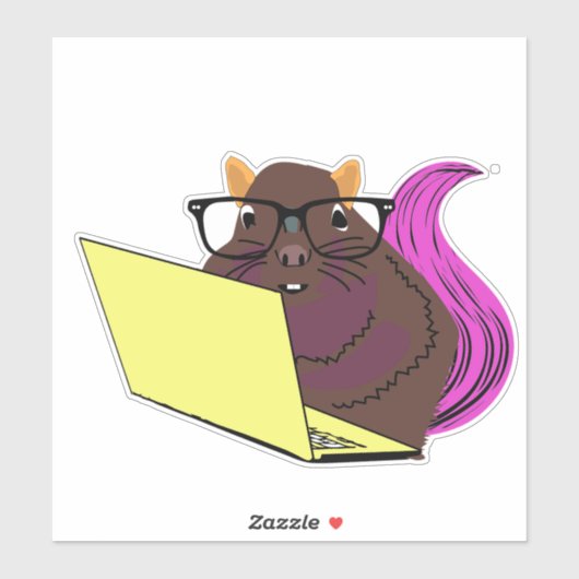 Naughty Squirrel #214 Sticker (Vel)