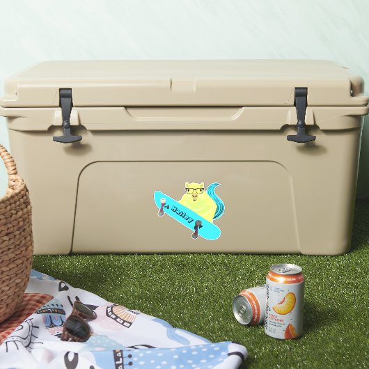 Naughty Squirrel #215 Hailey Skateboarding Sticker (Koeler)