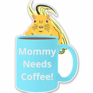 Naughty Squirrel #222 Koffiebeker Sticker
