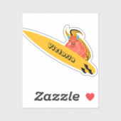 Naughty Squirrel #2310 Surfing Sticker (Vel)