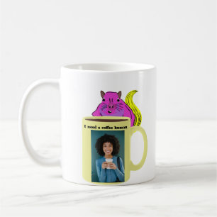 Naughty Squirrel #234 Coffee Human Koffiemok