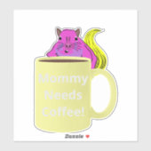 Naughty Squirrel #234 Koffiebeker Sticker (Vel)