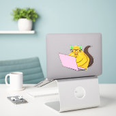 Naughty Squirrel #239 Sticker (Laptop op bureau)