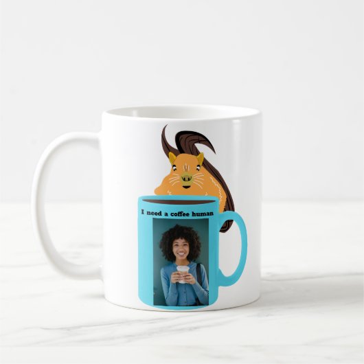 Naughty Squirrel #240 Coffee Human Koffiemok (Links)