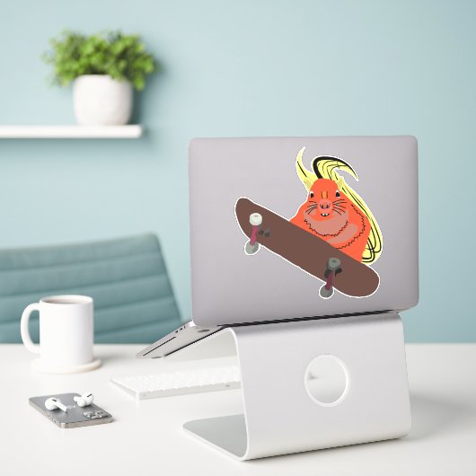 Naughty Squirrel #241 Sticker (Laptop op bureau)