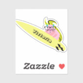 Naughty Squirrel #2471 Surfing Sticker (Vel)