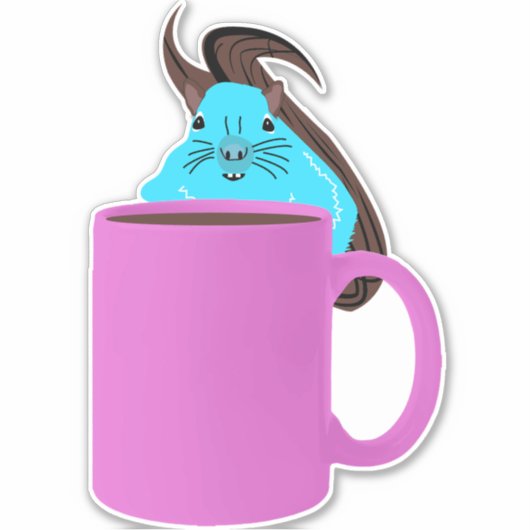 Naughty Squirrel #248 Sticker (Voorkant)