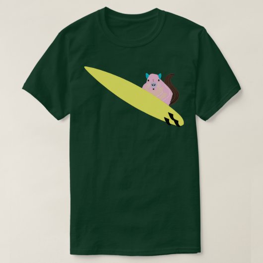 Naughty Squirrel 249 Surfing T-shirt (Design voorkant)