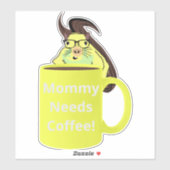 Naughty Squirrel #250 Coffee Cup Sticker (Vel)