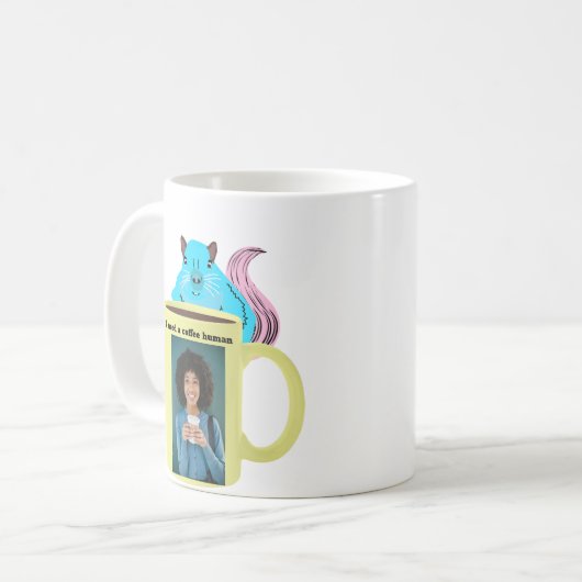 Naughty Squirrel #253 Coffee Human Koffiemok (Voorkant links)