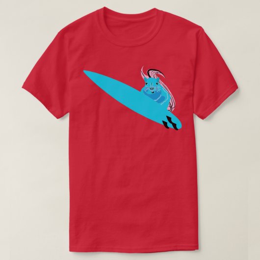 Naughty Squirrel 262 Surfing T-shirt (Design voorkant)