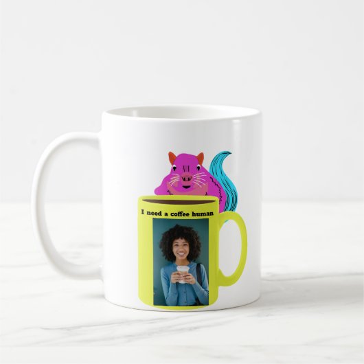 Naughty Squirrel #279 Coffee Human Koffiemok (Links)