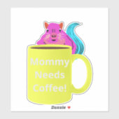 Naughty Squirrel #279 Koffiebeker Sticker (Vel)