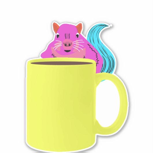 Naughty Squirrel #279 Sticker (Voorkant)