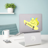 Naughty Squirrel #283 Hailey Skateboarding Sticker (Laptop op bureau)