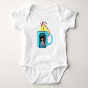 Naughty Squirrel #287 Baby koffie Romper