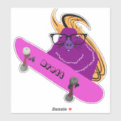 Naughty Squirrel #300 Brett Skateboarden Sticker (Vel)