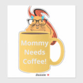 Naughty Squirrel #321 Koffiebeker Sticker (Vel)