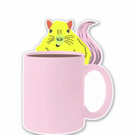 Naughty Squirrel #341 Sticker (Voorkant)