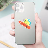 Naughty Squirrel #343 Brett Skateboarding Sticker (Telefoon)