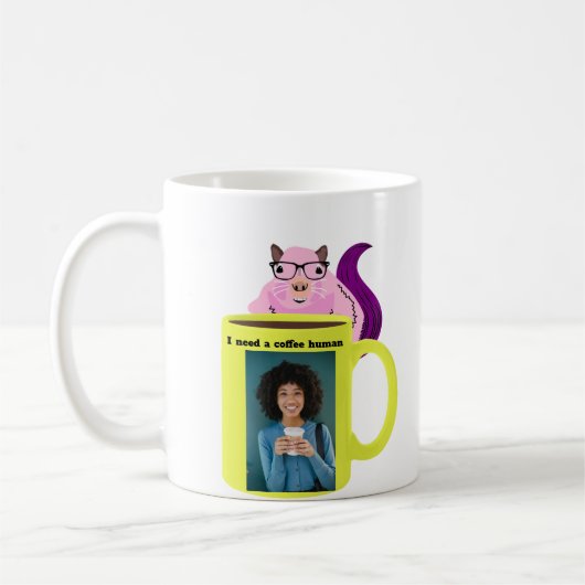 Naughty Squirrel #344 Coffee Human Koffiemok (Links)