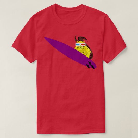Naughty Squirrel 349 Surfing T-shirt (Design voorkant)