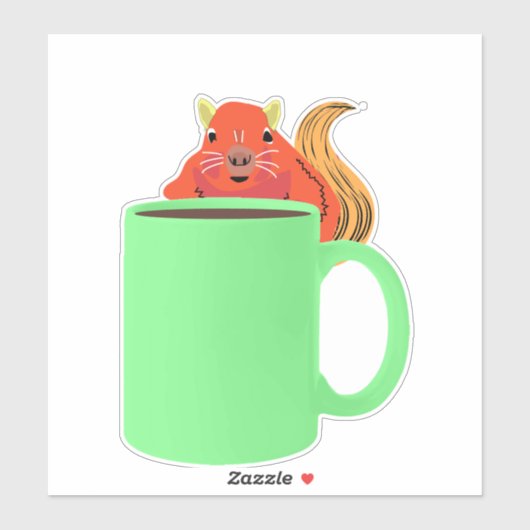 Naughty Squirrel #356 Sticker (Vel)