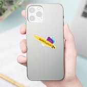 Naughty Squirrel #358 Surfing Sticker (Telefoon)