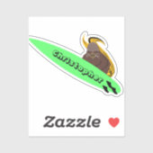 Naughty Squirrel #364 Surfing Sticker (Vel)