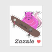 Naughty Squirrel #367 Brett Skateboarden Sticker (Vel)