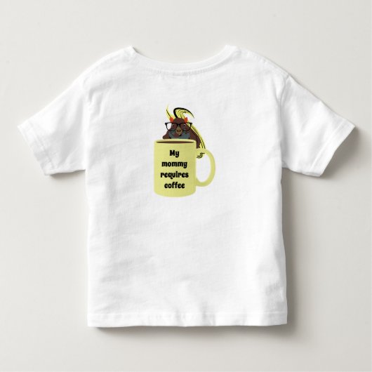 Naughty Squirrel #396 Toddler Kinder Shirts (Achterkant)