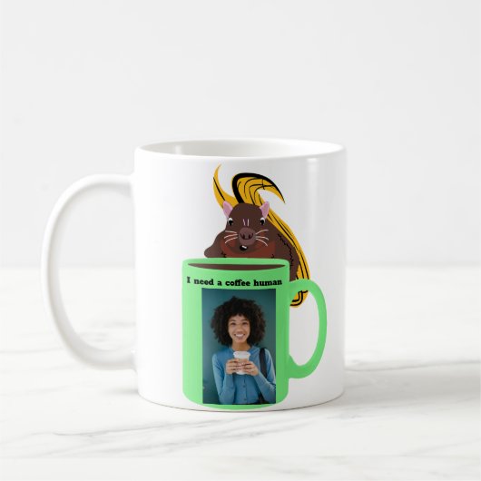 Naughty Squirrel #397 Coffee Human Koffiemok (Links)