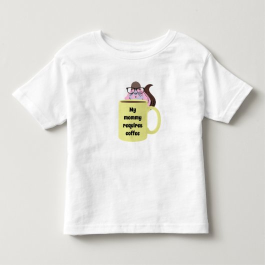 Naughty Squirrel #398 Toddler Kinder Shirts (Voorkant)