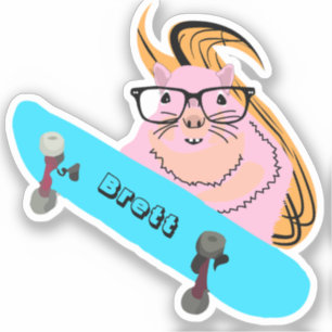 Naughty Squirrel #400 Brett Skateboarden Sticker