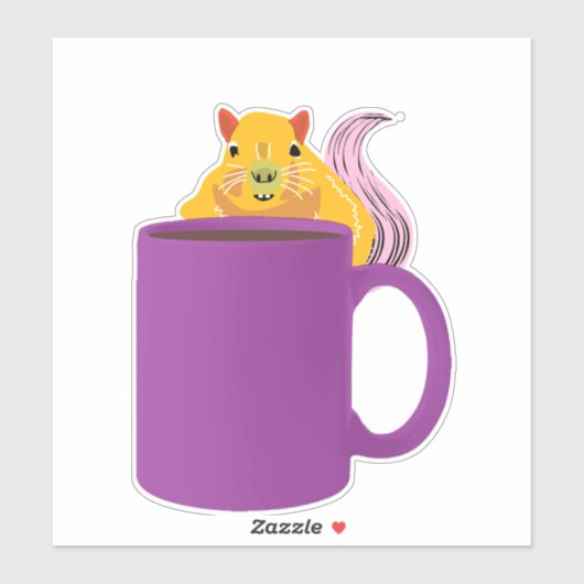 Naughty Squirrel #411 Sticker (Vel)