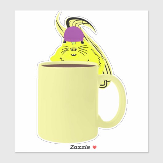 Naughty Squirrel #413 Sticker (Vel)