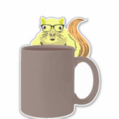 Naughty Squirrel #419 Sticker (Voorkant)