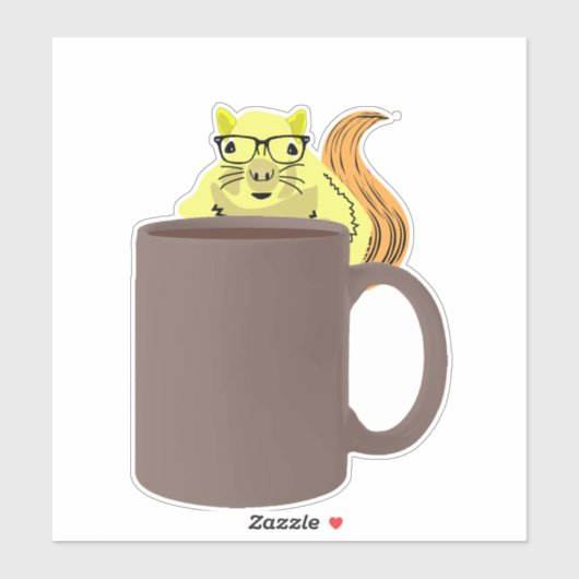 Naughty Squirrel #419 Sticker (Vel)