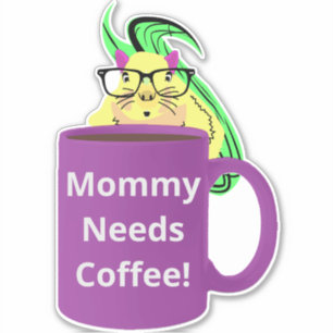 Naughty Squirrel #436 Koffiebeker Sticker