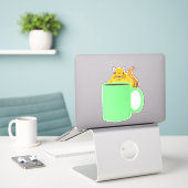 Naughty Squirrel #445 Sticker (Laptop op bureau)