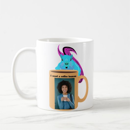 Naughty Squirrel #448 Coffee Human Koffiemok (Links)